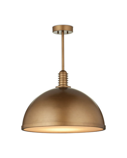 Cupola LED Pendant Antique Brass/White