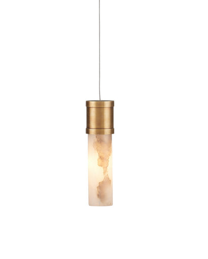 Cannula One Light Pendant Vintage Brass/White/Silver