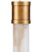 Currey and Company - 9000-1386 - Seven Light Pendant - Cannula - Vintage Brass/White/Silver