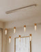 Currey and Company - 9000-1386 - Seven Light Pendant - Cannula - Vintage Brass/White/Silver