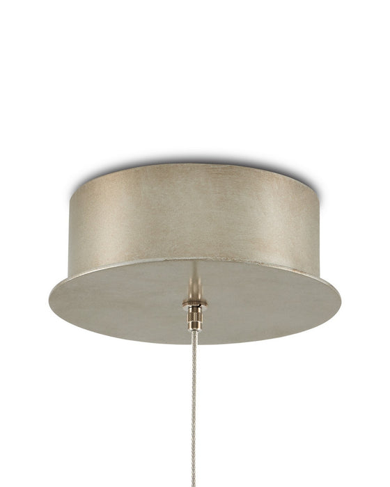 Currey and Company - 9000-1387 - One Light Pendant - Banyan - Antique Brass/Clear/Silver