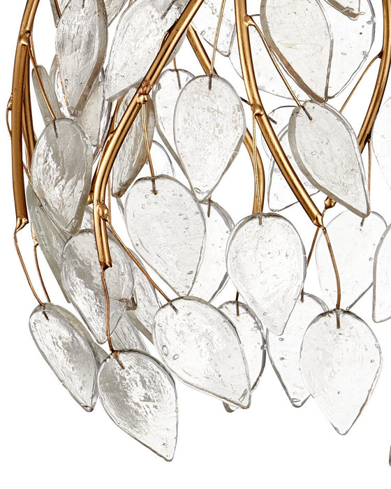 Currey and Company - 9000-1392 - 30 Light Pendant - Banyan - Antique Brass/Clear/Silver