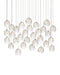 Currey and Company - 9000-1392 - 30 Light Pendant - Banyan - Antique Brass/Clear/Silver