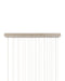 Currey and Company - 9000-1392 - 30 Light Pendant - Banyan - Antique Brass/Clear/Silver
