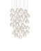 Currey and Company - 9000-1393 - 36 Light Pendant - Banyan - Antique Brass/Clear/Silver