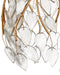 Currey and Company - 9000-1394 - Seven Light Pendant - Banyan - Antique Brass/Clear/Silver