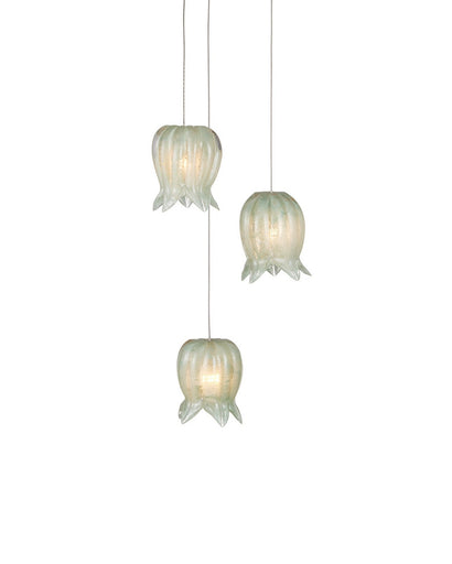 Polpo Three Light Pendant Green/Silver