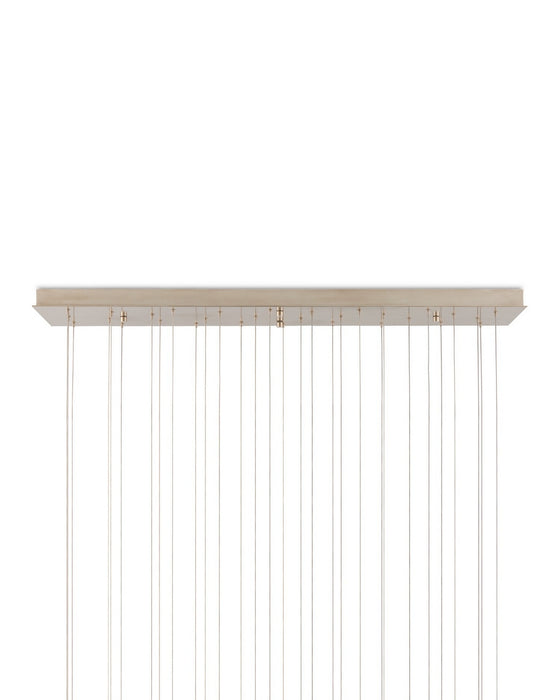 Currey and Company - 9000-1400 - 30 Light Pendant - Polpo - Green/Silver