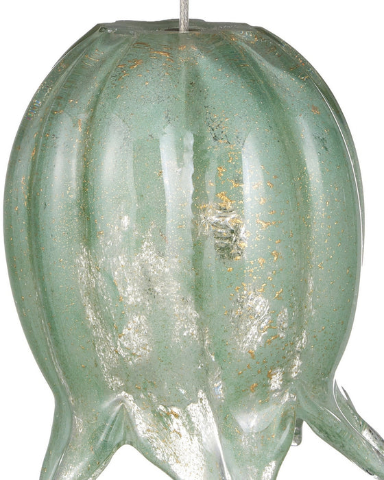 Currey and Company - 9000-1401 - 36 Light Pendant - Polpo - Green/Silver