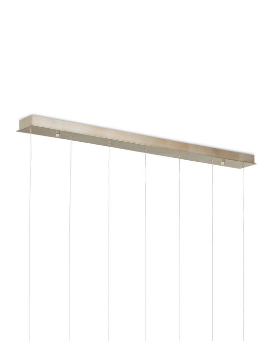 Currey and Company - 9000-1402 - Seven Light Pendant - Polpo - Green/Silver