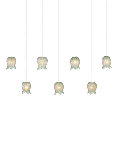 Polpo Seven Light Pendant Green/Silver