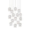 Currey and Company - 9000-1406 - 15 Light Pendant - Polpo - White/Silver