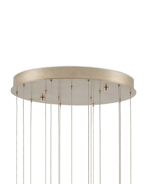 Currey and Company - 9000-1406 - 15 Light Pendant - Polpo - White/Silver