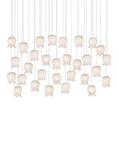 Polpo 30 Light Pendant White/Silver