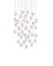 Currey and Company - 9000-1409 - 36 Light Pendant - Polpo - White/Silver