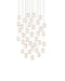Currey and Company - 9000-1409 - 36 Light Pendant - Polpo - White/Silver