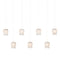 Currey and Company - 9000-1410 - Seven Light Pendant - Polpo - White/Silver