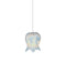 Currey and Company - 9000-1411 - One Light Pendant - Polpo - Blue/Silver
