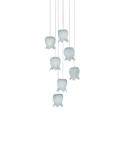Polpo Seven Light Pendant Blue/Silver