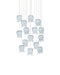 Currey and Company - 9000-1414 - 15 Light Pendant - Polpo - Blue/Silver