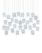 Currey and Company - 9000-1416 - 30 Light Pendant - Polpo - Blue/Silver
