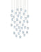 Currey and Company - 9000-1417 - 36 Light Pendant - Polpo - Blue/Silver