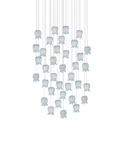 Polpo 36 Light Pendant Blue/Silver