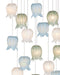 Currey and Company - 9000-1421 - 15 Light Pendant - Polpo - Blue/Green/White/Silver