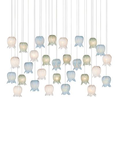 Polpo 30 Light Pendant Blue/Green/White/Silver