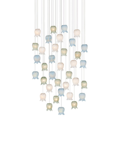 Polpo 36 Light Pendant Blue/Green/White/Silver
