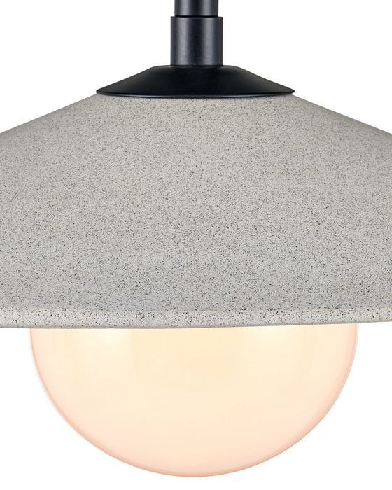 Currey and Company - 9500-0022 - Two Light Pendant - Bothy - Natural/Black/Frosted White