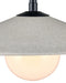 Currey and Company - 9500-0022 - Two Light Pendant - Bothy - Natural/Black/Frosted White