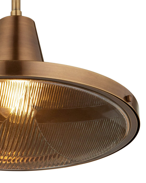 Currey and Company - 9500-0026 - One Light Pendant - Mariner - Antique Brass/Clear