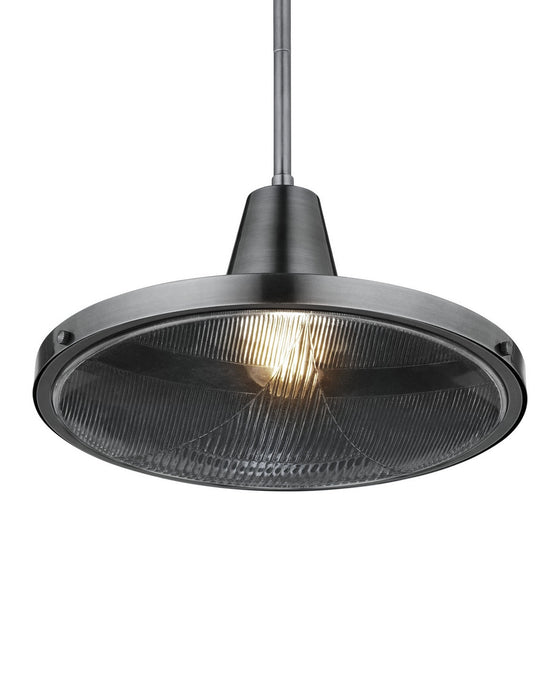 Currey and Company - 9500-0027 - One Light Pendant - Mariner - Antique Silver/Clear