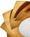 Currey and Company - 9999-0080 - LED Flush Mount - Asterisk - Contemporary Gold Leaf/Contemporary Gold/Opaque White