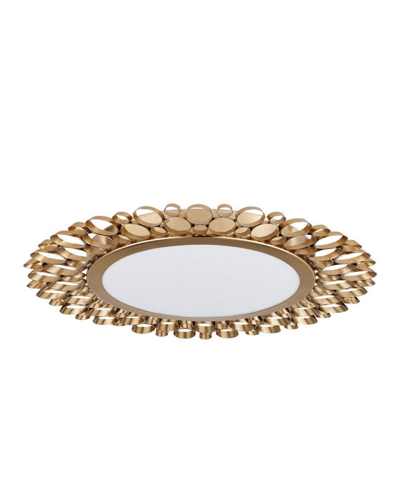 Currey and Company - 9999-0082 - LED Flush Mount - Antares - Antique Brass/White