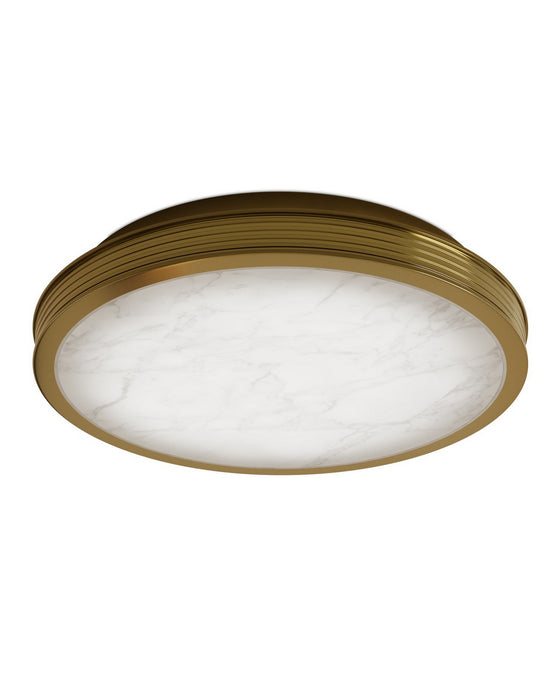 Currey and Company - 9999-0083 - LED Flush Mount - Aydan - Natural/Polished Antique Brass