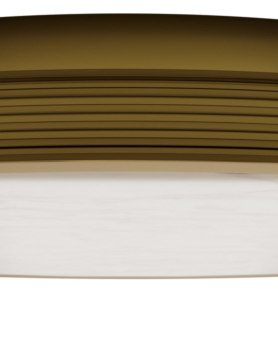 Currey and Company - 9999-0084 - LED Flush Mount - Aydan - Natural/Polished Antique Brass