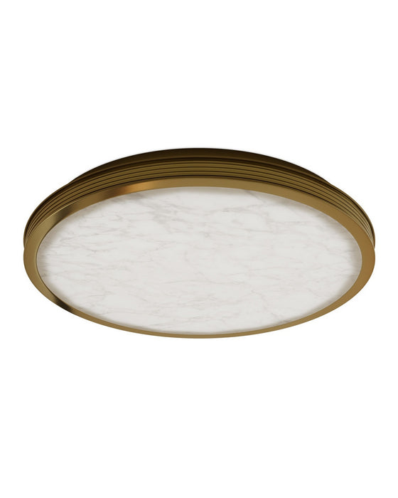 Currey and Company - 9999-0084 - LED Flush Mount - Aydan - Natural/Polished Antique Brass