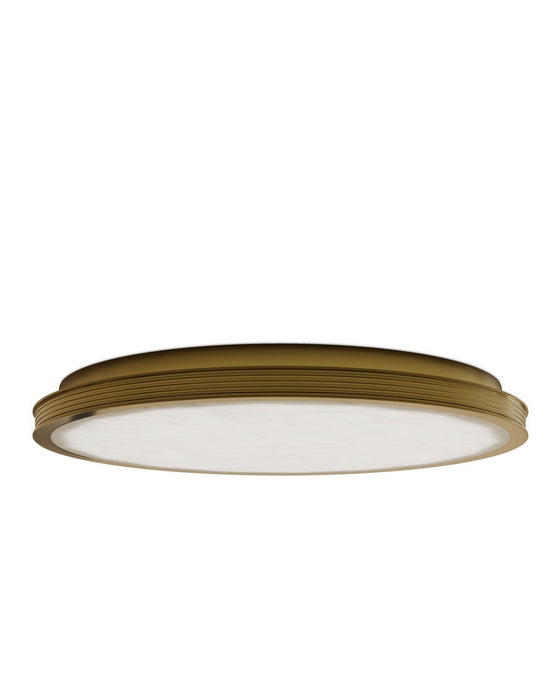 Currey and Company - 9999-0084 - LED Flush Mount - Aydan - Natural/Polished Antique Brass