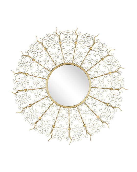 Currey and Company - 1000-0165 - Mirror - Levain - Gold Leaf