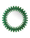Currey and Company - 1000-0170 - Mirror - Glasdele Emerald - Green/Antique Brass