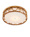 Currey and Company - 9999-0081 - LED Flush Mount - Tegal - Natural/Khaki/White