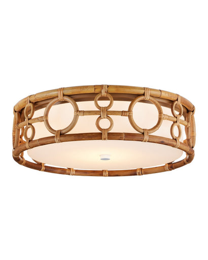 Tegal LED Flush Mount Natural/Khaki/White