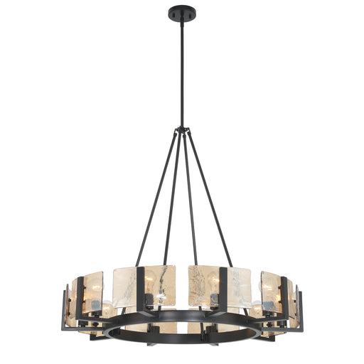 Aenon Ten Light Chandelier Matte Black