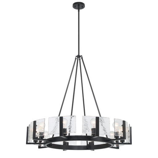 Aenon Ten Light Chandelier Matte Black