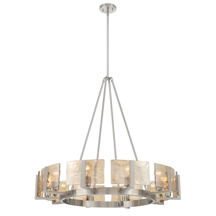 Golden - 3164-10 PW-AWG - Ten Light Chandelier - Aenon - Pewter
