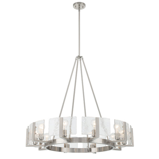 Aenon Ten Light Chandelier Pewter