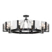 Golden - 3164-10SF BLK-HWG - Ten Light Semi-Flush Mount - Aenon - Matte Black