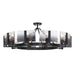 Golden - 3164-10SF BLK-SWG - Ten Light Semi-Flush Mount - Aenon - Matte Black